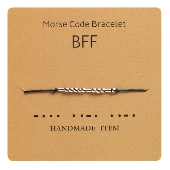 🎁🎁2/$18 Free with a min $50. 2/$20 Morse code bracelet - Picture 5 of 13